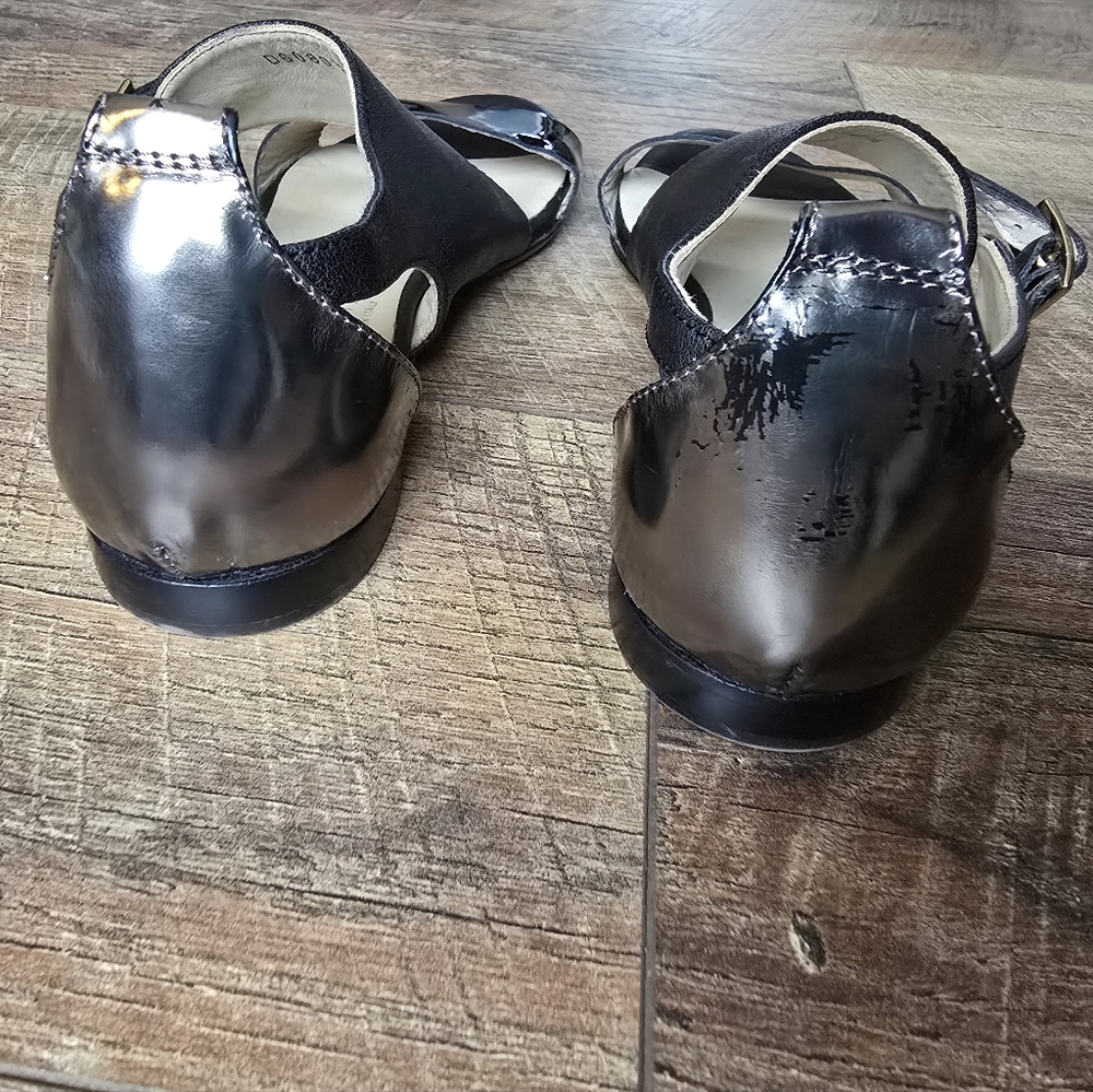AGL Attilio Giusti Leombruni Black Sandals Size 38.5 (8) - Picture 5 of 6